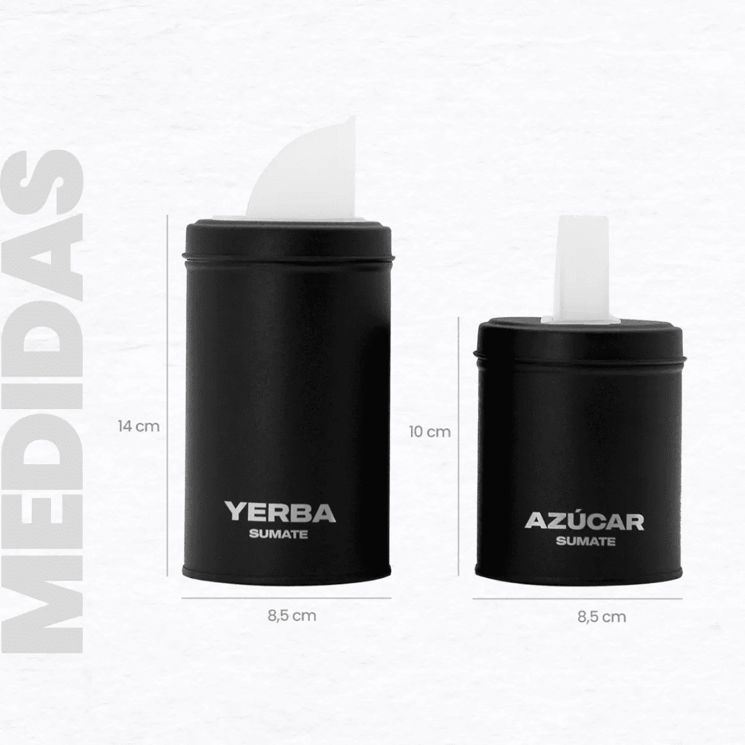 Set latas yerbera y azucarera Sumate