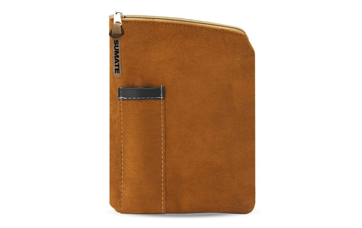 Estuche yerbera gamuza con porta bombilla