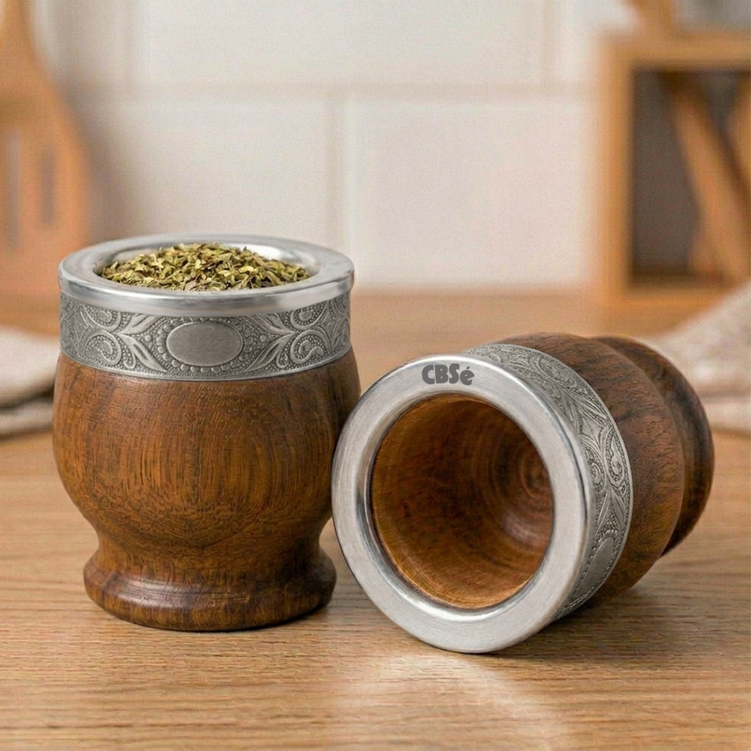 Mate imperial algarrobo fleje alpaca