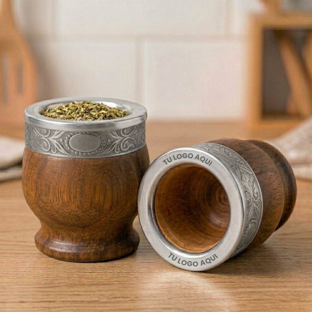 Mate imperial algarrobo fleje alpaca